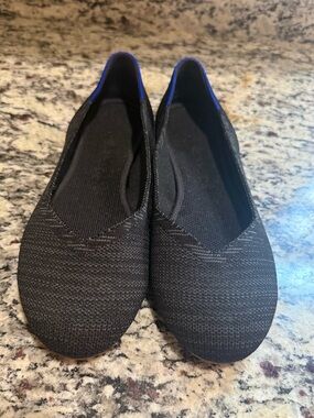 Rothy’s The Flat Black Slip on Ballet Flat 7.5